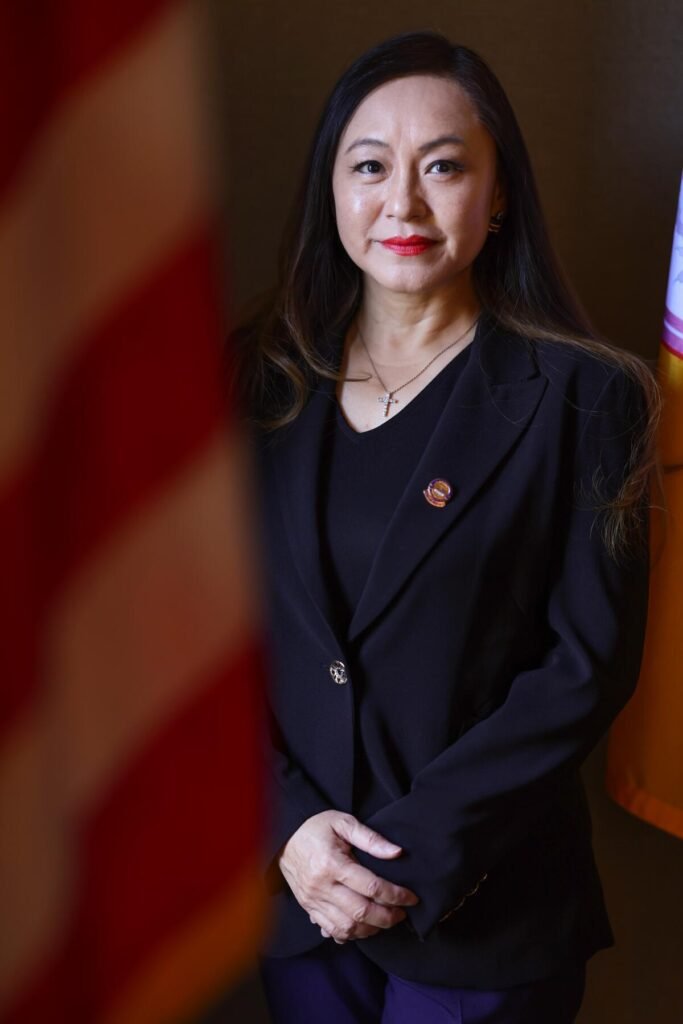 Arcadia Councilmember Eileen Wang at City Hall.