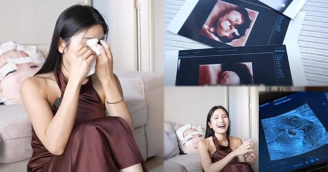 林芊妤在YouTube分享再度懷孕心情時，禁不住爆喊。（YouTube截圖）