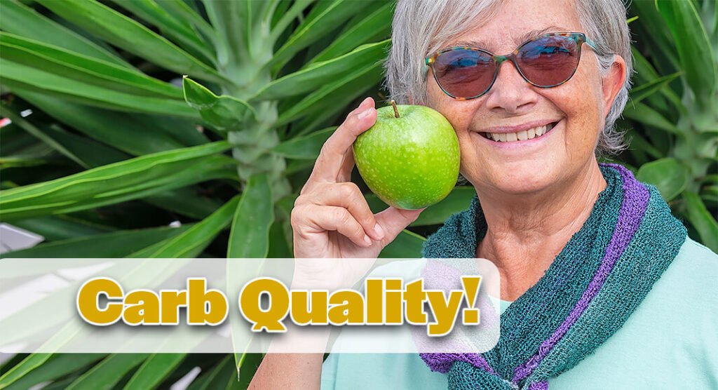 Intakes of total carbohydrates, high-quality carbohydrates from whole grains, fruits, vegetables, and legumes, and total dietary fiber in midlife were linked to 6 to 37% greater likelihood of healthy aging and several areas of positive mental and physical health. Image for illustration purposes