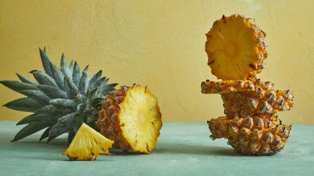 Pineapple contains beta-carotene and vitamin A, which are both important for eye health. Regular consumption may help reduce the risk of age-related vision problems. (Image Credit: Canva)