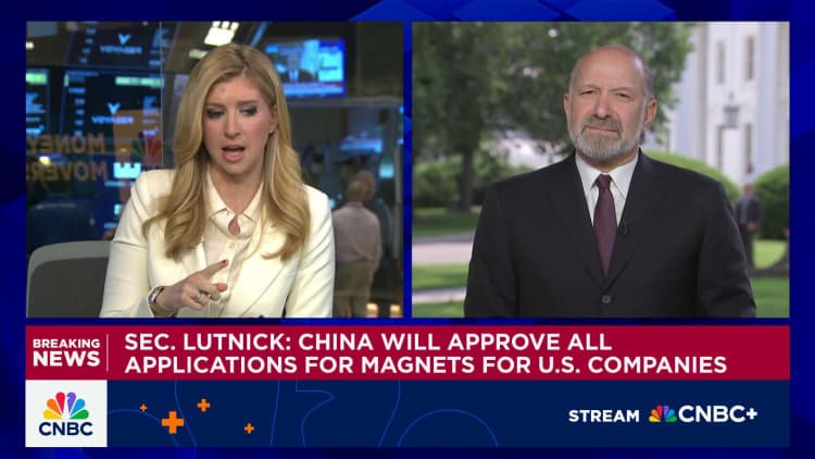 Commerce Sec. Howard Lutnick: China tariff levels are set and won't change from here