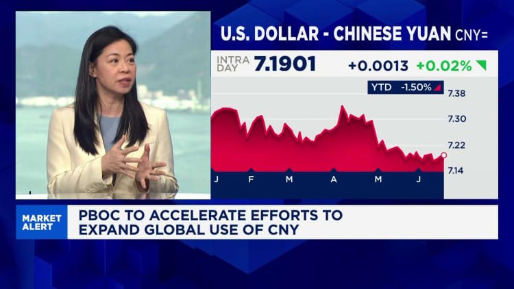 Very bullish on the yuan playing a bigger role internationally in the medium term: StanChart