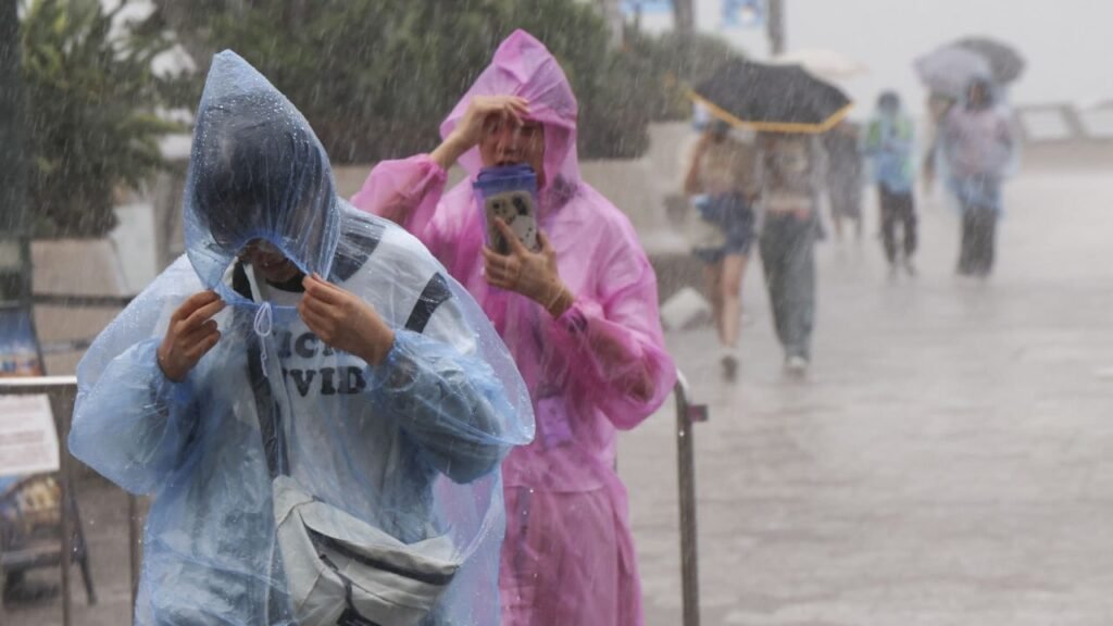 Amber rainstorm warning issued as heavy showers hit Hong Kong