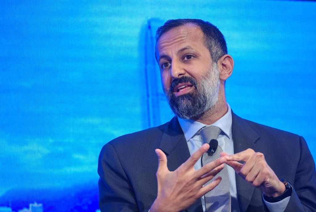Mohammed El-Kuwaiz, chairman of Saudi Arabia’s Capital Market Authority, attends the Hong Kong Investment Funds Association’s annual conference on Monday. Photo: Edmond So