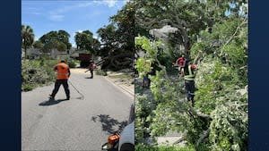 Atlantic Beach thanks Public Works Crew for their quick, safe response