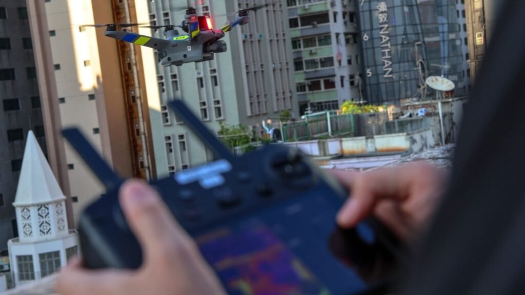 Hong Kong police launch first drone patrols in urban areas