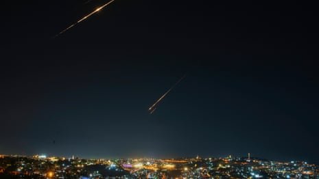 Israel intercepts Iranian retaliatory missiles – video