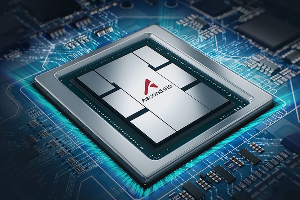 Huawei Technologies’ Ascend 910 processor. Photo: Handout