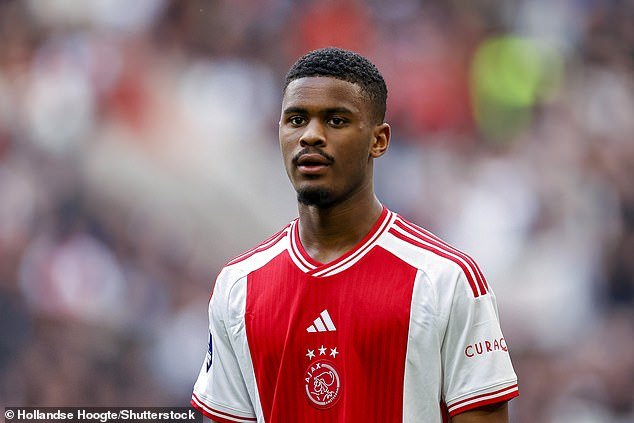 Arsenal have asked about a potential move for versitile Ajax defender Jorrel Hato (pictured)