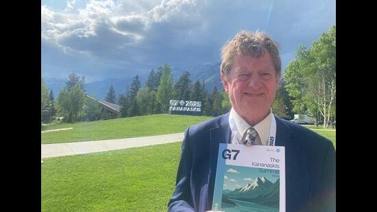 G7 research group director John Kirton at the summit centre in Banff, Alberta, Canada. (Credit: Madeline Koch)
