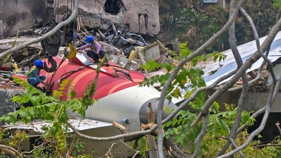 The flight data recorder the cockpit voice recorder of the plane were recovered(AFP)