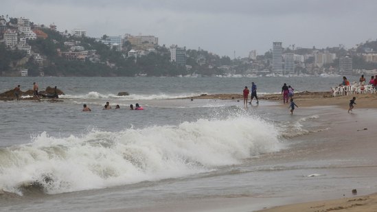 Mexico’s government warned the population in affected states to take precautions such as gathering emergency supplies and avoiding flooded streets.(Reuters)