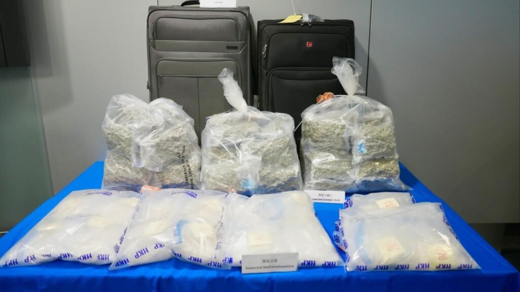 Hong Kong woman arrested over 31kg narcotics bust worth HK$12 million
