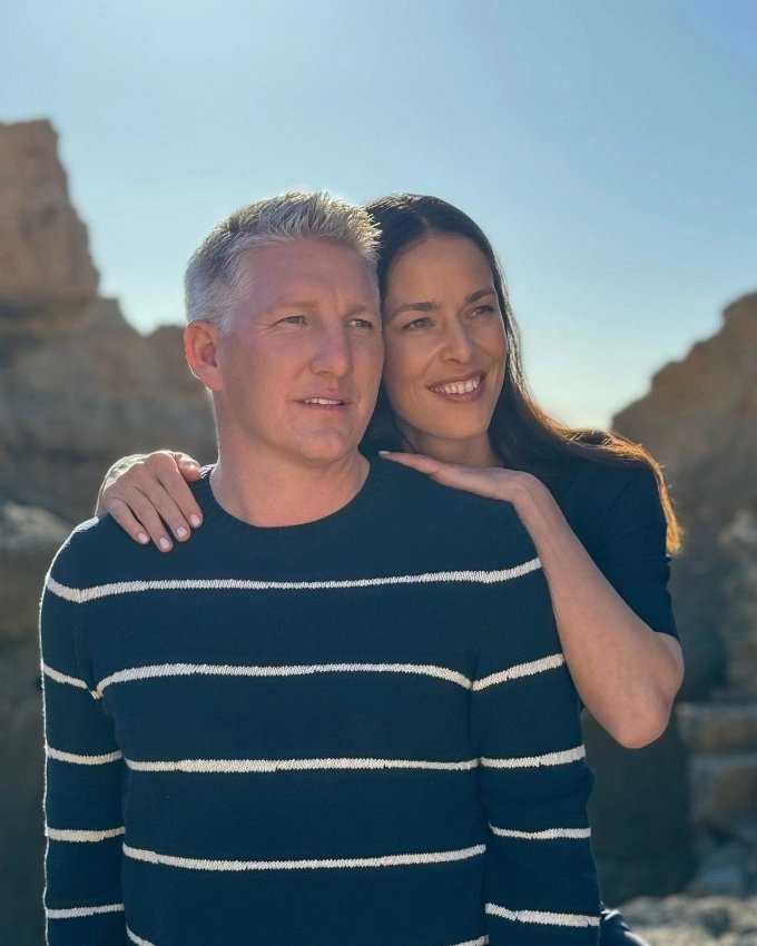 Bastian Schweinsteiger and Ana Ivanovic. Photo by Instagram/@anaivanovic
