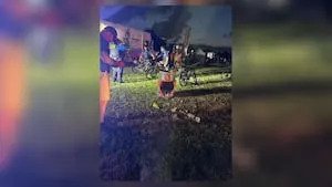 Chaos after explosion in trash can at local fireworks show; 2 hurt