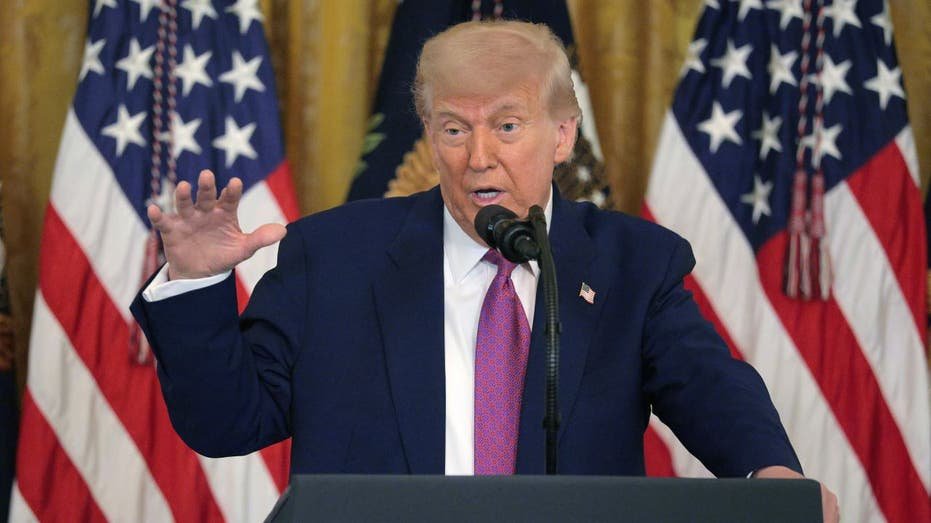 President Trump speaks at a bill signing ceremony