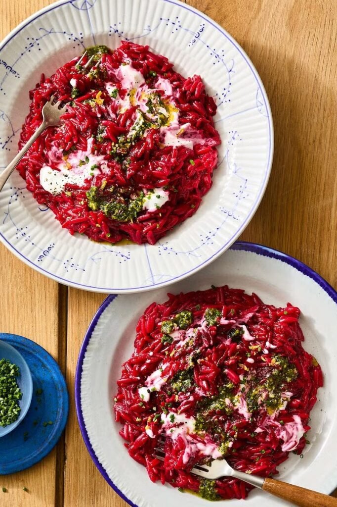 easy sunday dinner ideas beet orzetto recipe