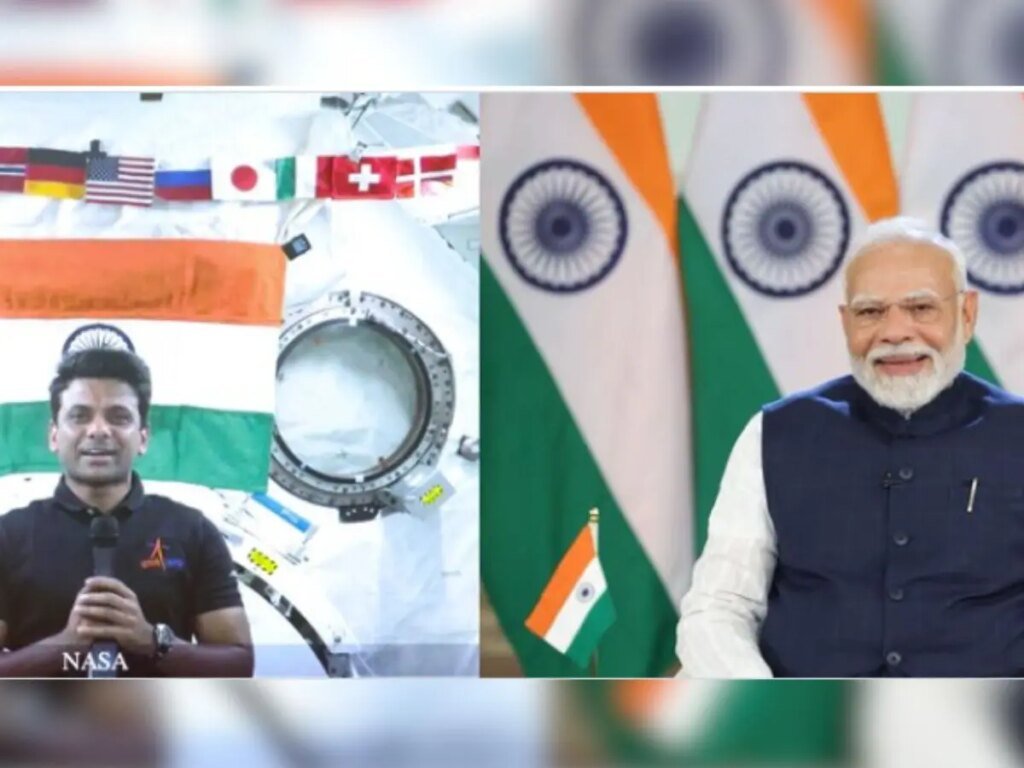 “All well up there?”: PM Modi speaks to Indian astronaut Shubhanshu Shukla aboard the International Space Station