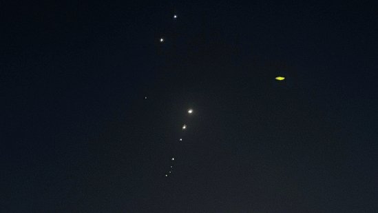 Interceptor missiles are fired, after Iran's armed forces say they targeted the Al-Udeid base in a missile attack, as seen from Doha, Qatar, (REUTERS)