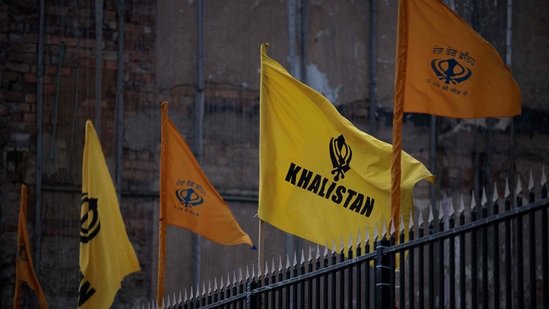 A parade organised by Khalistan supporters was seen in Canada's Vancouver(AFP/OLI SCARFF)
