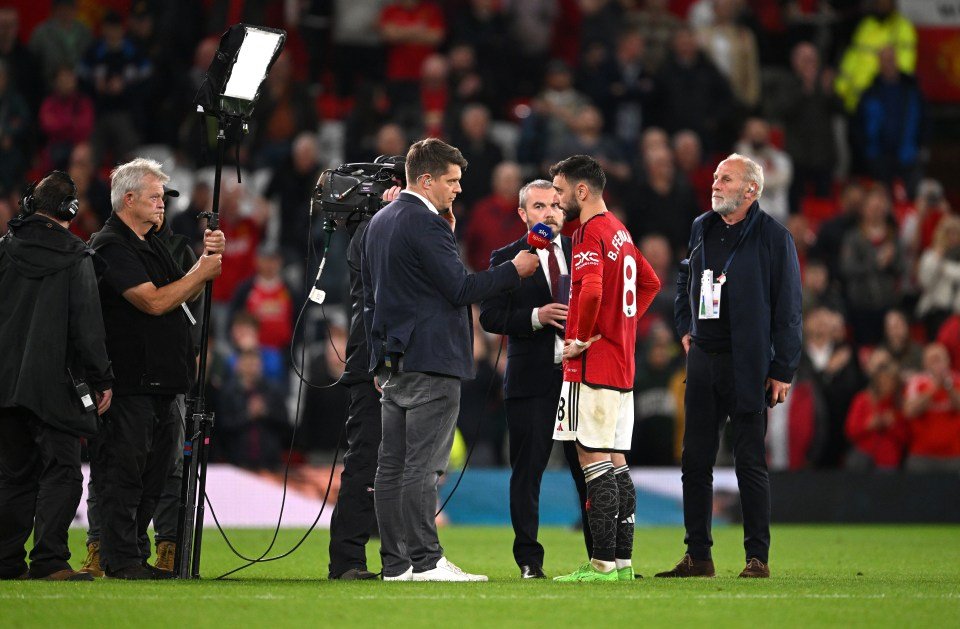 Fans have grown used to on-field post-match interviews in recent years