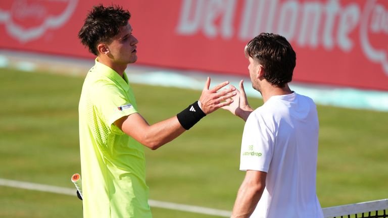 British No 3 Cameron Norrie was beaten in three sets by Jakub Mensik
