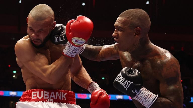 Chris Eubank and Conor Benn looked to settle their rivalry. Picture By Mark Robinson Matchroom Boxing.