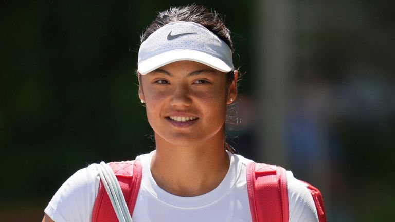 Britain's Emma Raducanu, Wimbledon (Associated Press)