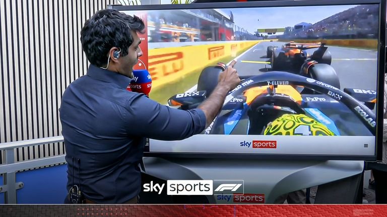 McLaren collision between Norris and Piastri
