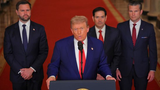Iran Israel war news live updates: President Donald Trump speaks from the East Room of the White House in Washington after US struck Iran