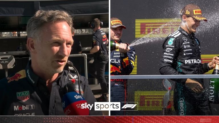 Red Bull boss Christian Horner is confident Max Verstappen will remain with the team and that he won't replace George Russell at Mercedes.