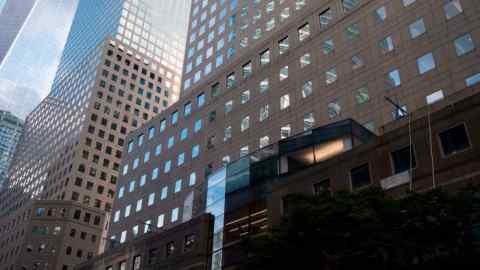 250 Vessey Street (r) which houses Jane Street in Manhattan