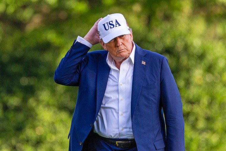 Image: President Trump Returns To Washington On Sunday Evening