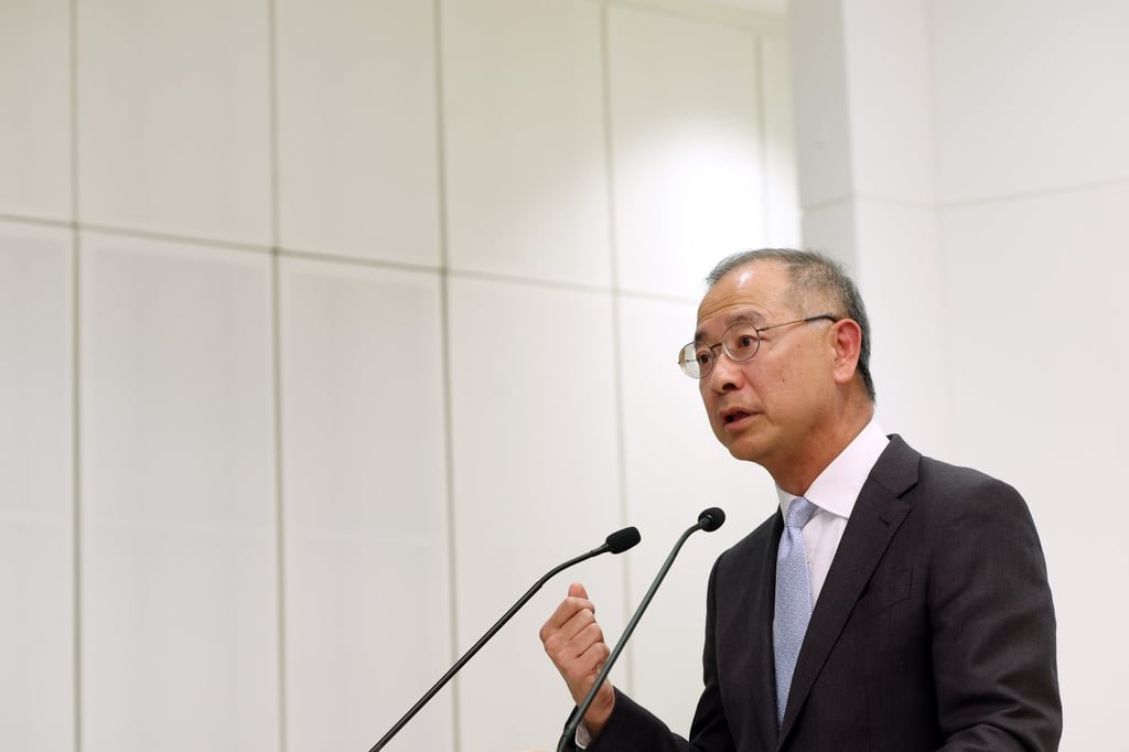 HKMA chief executive Eddie Yue announces the Exchange Fund’s results for 2024 on January 27, 2025. Photo: Edmond So