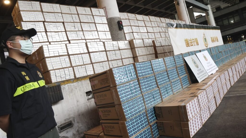 Hong Kong seizes HK$13 million of illicit cigarettes, as culprits flee in speedboats