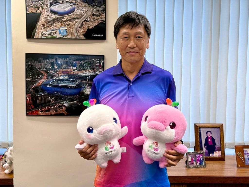 Yeung Tak-keung said more than 60 types of Games products had been made. Photo: Mike Chan