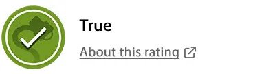 Rating: True