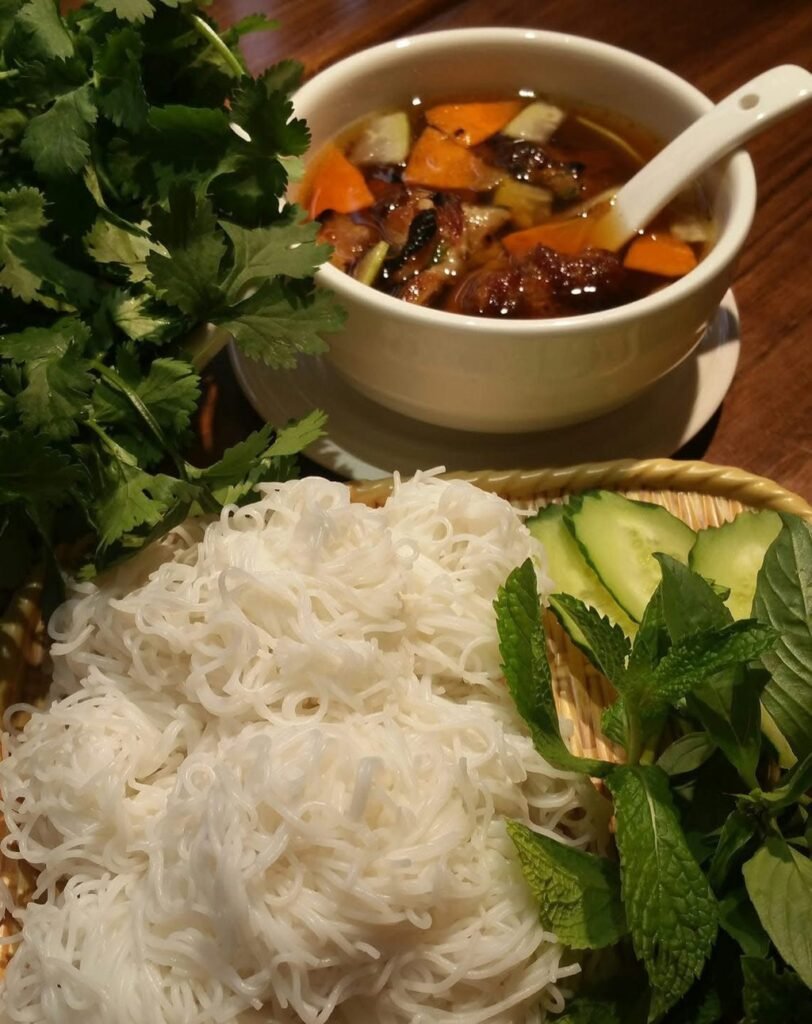 Bun cha was made famous by former US President Barack Obama’s 2016 appearance on Anthony Bourdain’s Parts Unknown. Photo: Pho Viet Authentic Hanoi Cuisine