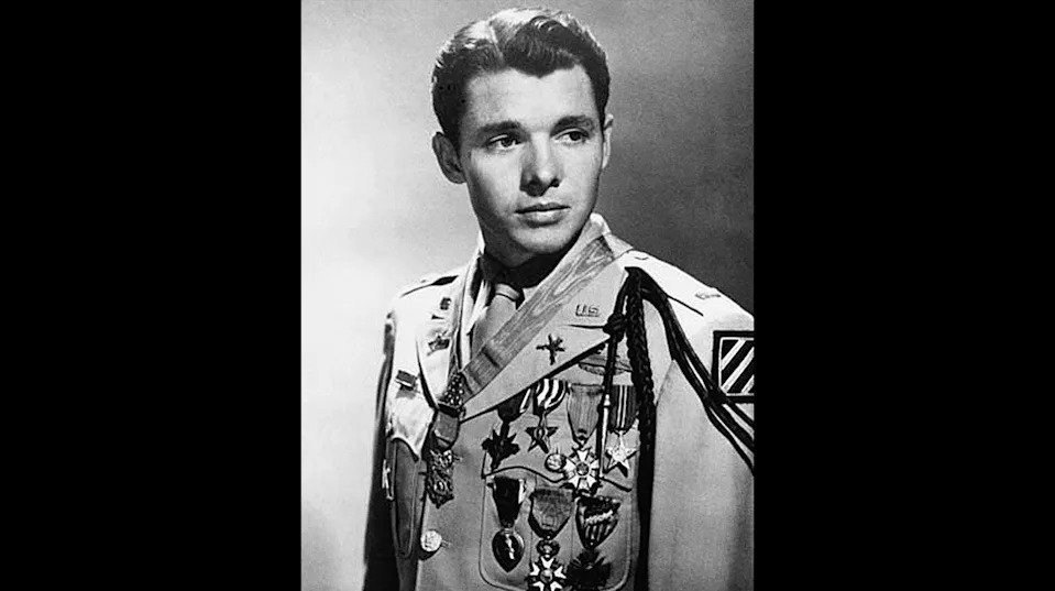 Medal of Honor recipient 2nd Lt. Audie Murphy.
