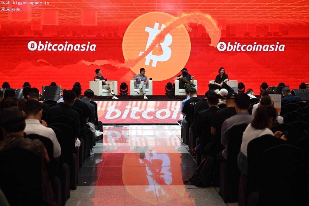Bitcoin Asia is the regional edition of one of the world’s largest cryptocurrency events. Photo: AFP