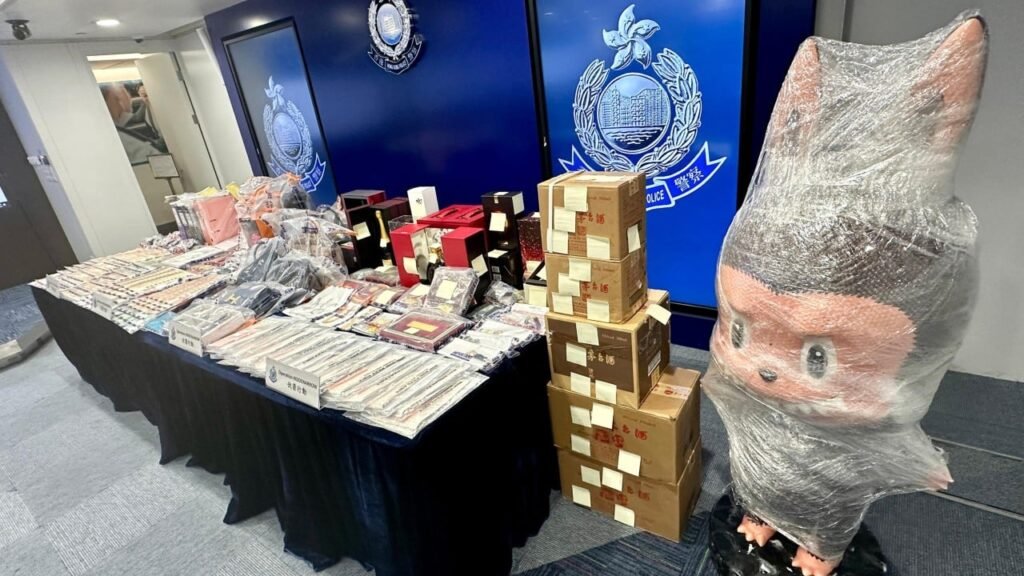 Hong Kong police arrest 82 triad suspects, seize Labubu, other assets worth HK$15 million