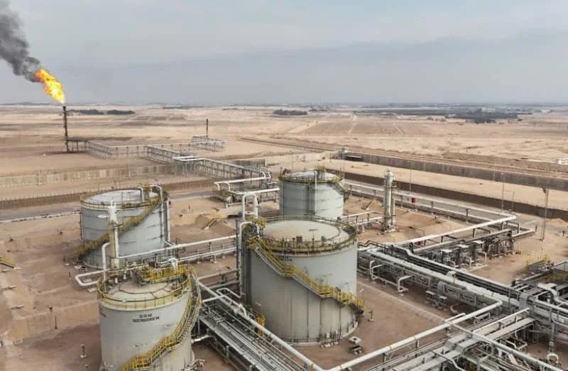 A drone view shows the Zubair Oil Field in Basra, Iraq, January 16, 2025. (credit: REUTERS/Mohammed Aty)