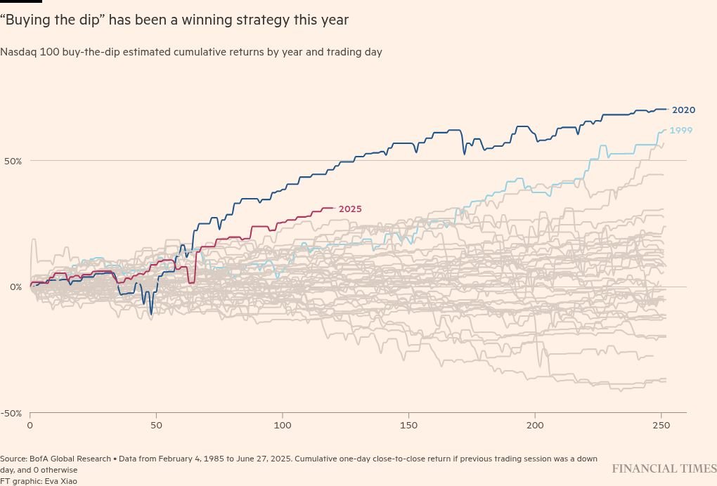 Retail investors reap big gains from ‘buying the dip’ in US stocks
