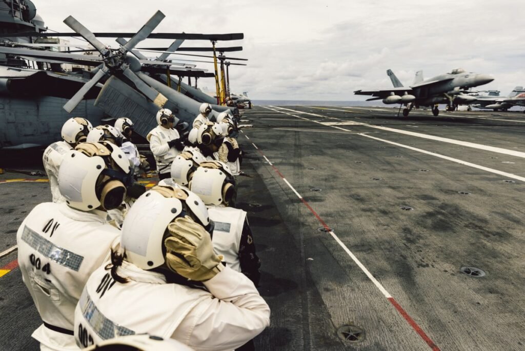 U.S. Aircraft Carrier Transits South China Sea