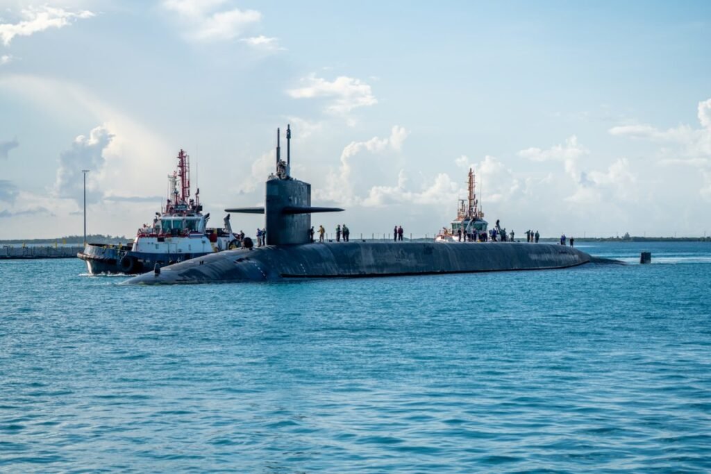 U.S. Guided-Missile Submarine Visits Guam