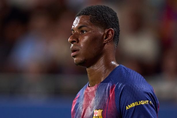 Marcus Rashford playing for Barcelona