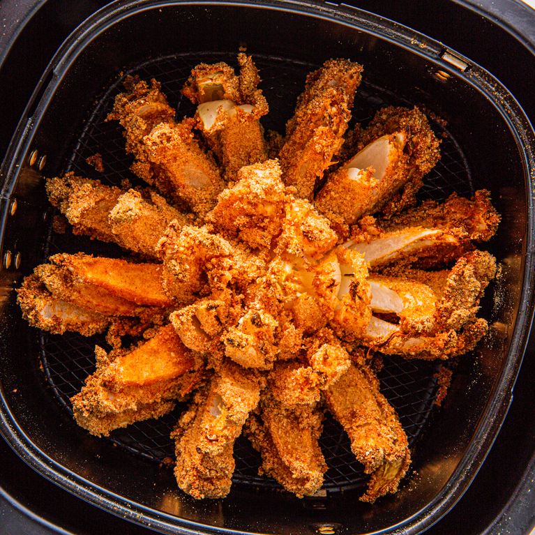 blooming onion in an air fryer