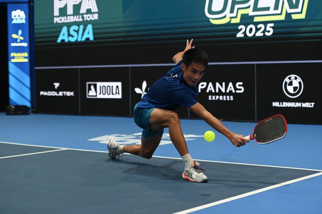 Hong Kong's top pickleball player Jack Wong Hong-kit in action. Photo: Handout