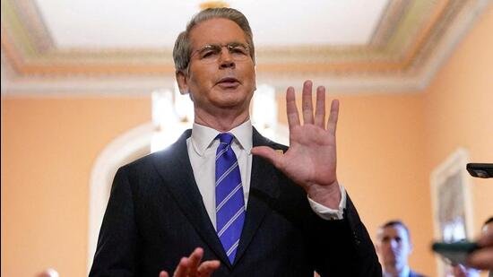 FILE PHOTO: U.S. Treasury Secretary Scott Bessent speaks to reporters at the U.S. Capitol (REUTERS)