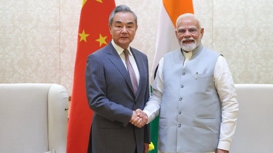 Prime Minister Narendra Modi held talks with Chinese foreign minister Wang Yi on Tuesday.